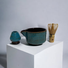 Load image into Gallery viewer, MARBLE BLUE Matcha Tea Set With Spout
