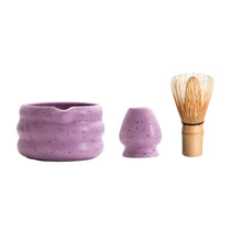 Load image into Gallery viewer, Purple Matcha Tea Set With Spout
