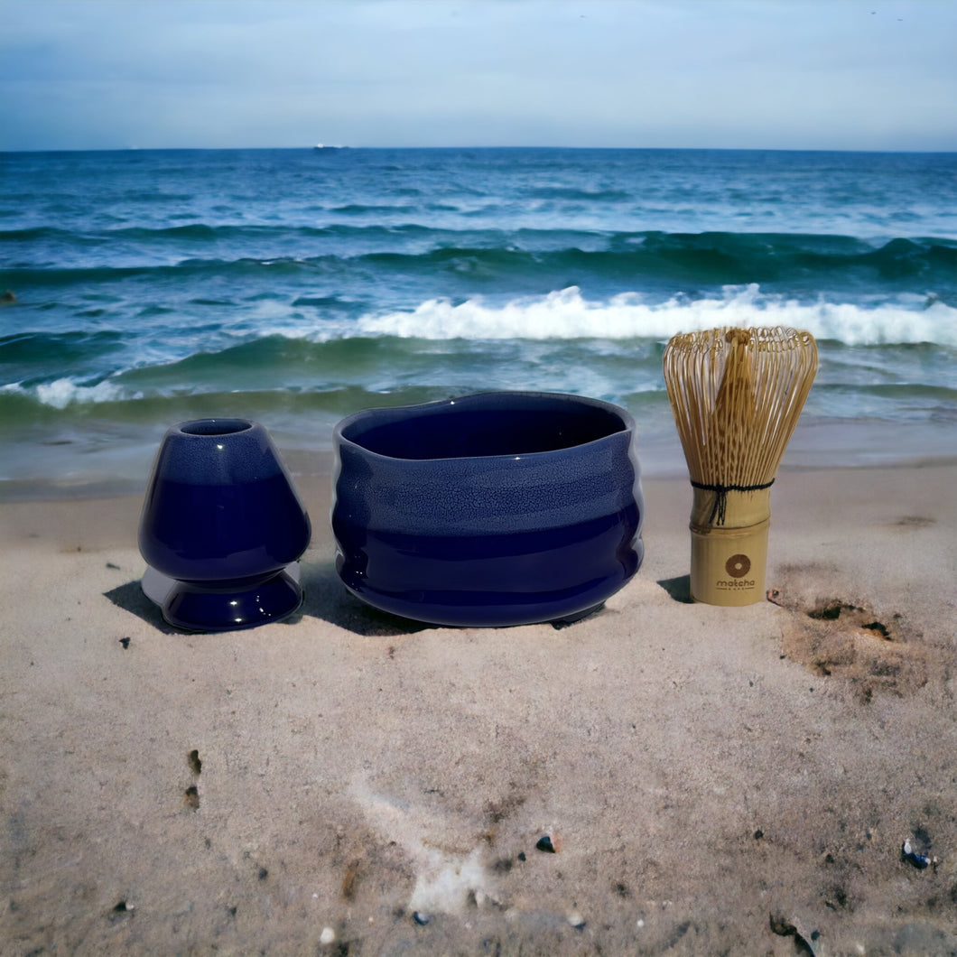 OCEAN BLUE Matcha Tea Set