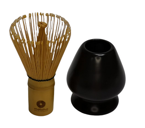 Matcha Whisk + Ceramic Whisk Stand - Matcha for Trading